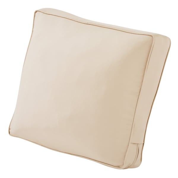 Classic Accessories Montlake FadeSafe Patio Lounge Chair/Loveseat Back Cushion, 25 x 20 x 4 Inch, Antique Beige 62-063-BEIGE-EC - main